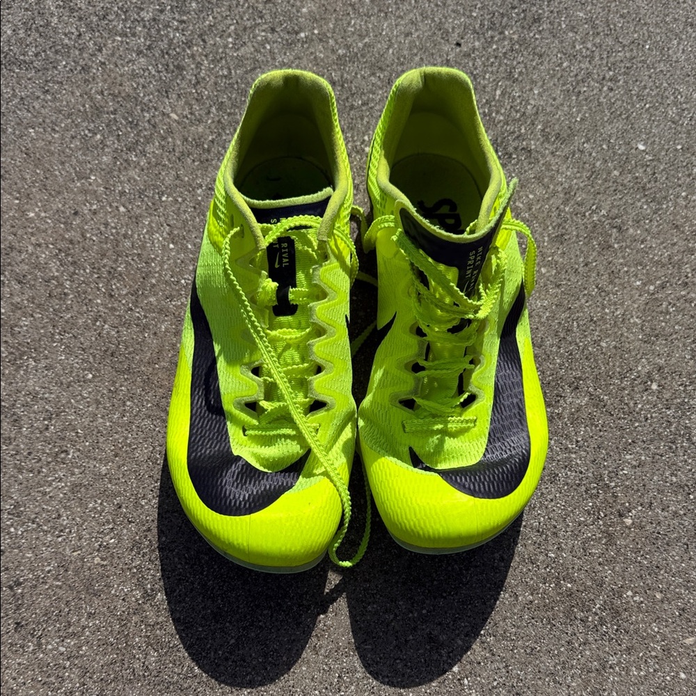 Nike Neon Yellow and Black Running Shoes